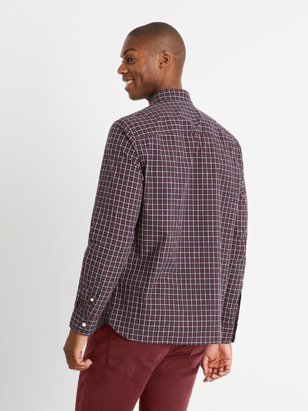 Celio Vínová kostkovaná košile regular Celio Carolo