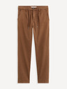 Celio Hnědé pánské kalhoty Celio Cochicrop