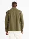 Celio Khaki pánská svrchní košile Celio Camone