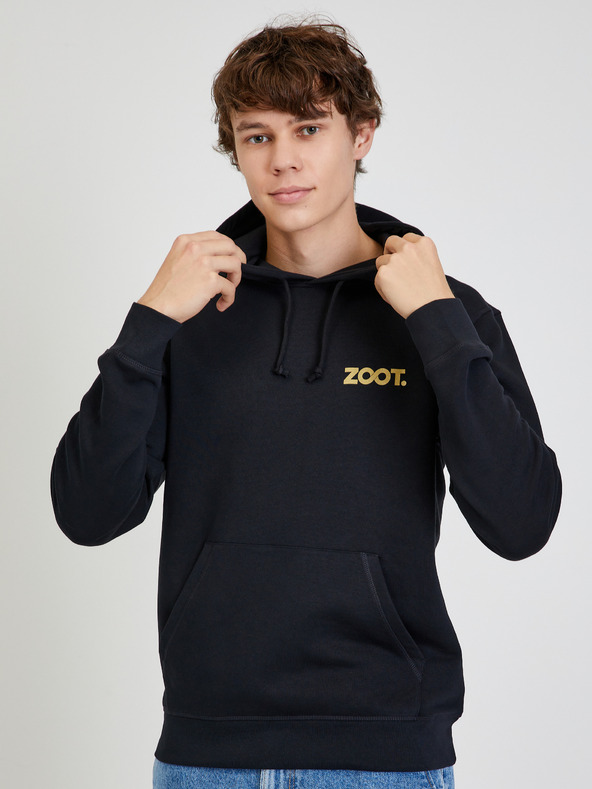 ZOOT.collab Černá unisex mikina s kapucí ZOOT