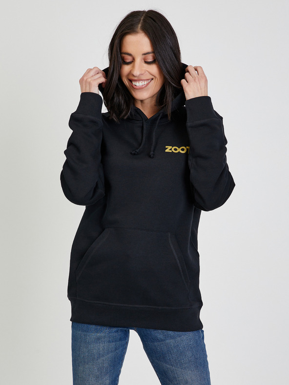 ZOOT.collab Černá unisex mikina s kapucí ZOOT