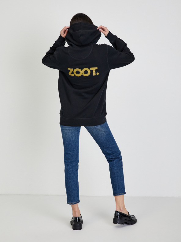 ZOOT.collab Černá unisex mikina s kapucí ZOOT