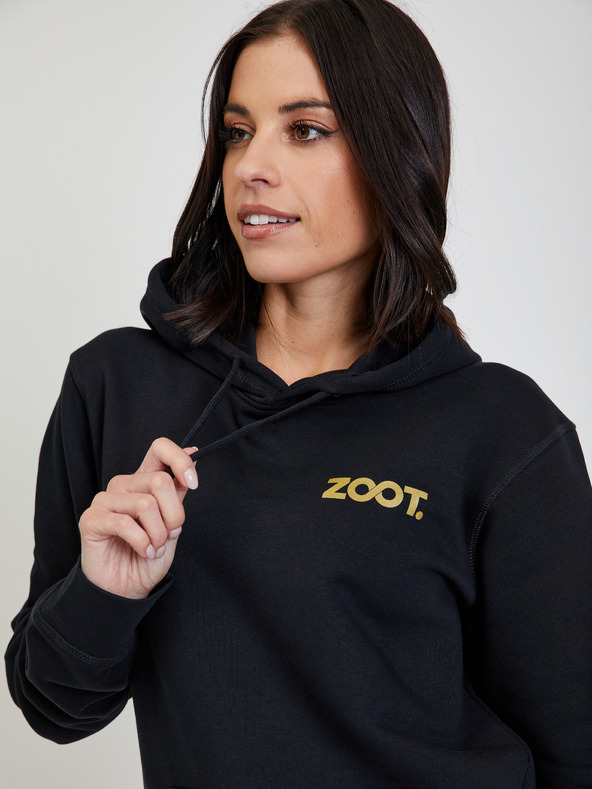 ZOOT.collab Černá unisex mikina s kapucí ZOOT