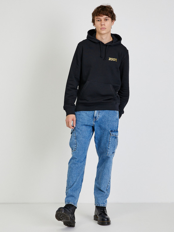 ZOOT.collab Černá unisex mikina s kapucí ZOOT