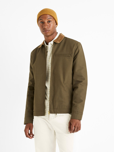Celio Khaki pánská nepromokavá bunda Celio Cujacket