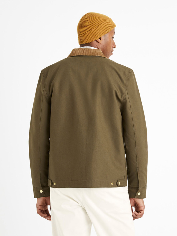 Celio Khaki pánská nepromokavá bunda Celio Cujacket