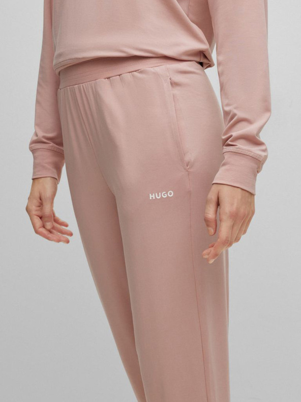 HUGO Starorůžové dámské tepláky HUGO