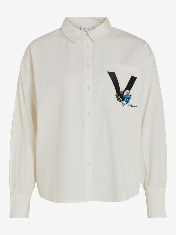 Vila Bílá dámská košile VILA Smurfy