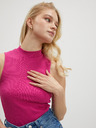 ONLY Tmavě růžový dámský basic top ONLY Nessa