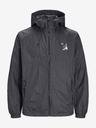 Jack & Jones Černá pánská lehká bunda s kapucí Jack & Jones Filo