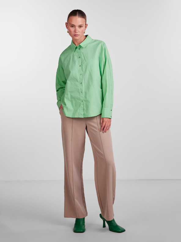 Pieces Světle zelená dámská košile Pieces Tanne