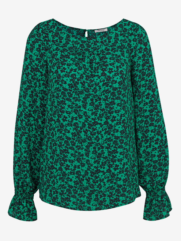 Orsay Černo-zelená dámská květovaná halenka ORSAY