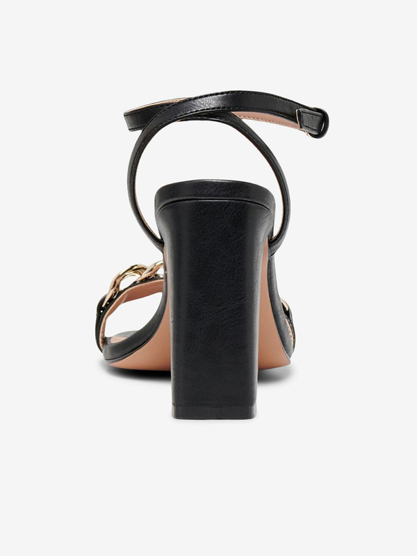 ONLY Černé dámské sandály na podpatku ONLY Alyx