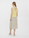 Vero Moda Světle žluté dámské žebrované basic tílko VERO MODA Glory