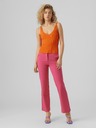 Vero Moda Oranžové dámské žebrované basic tílko VERO MODA Glory