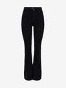Pieces Černé dámské flared fit džíny Pieces Peggy
