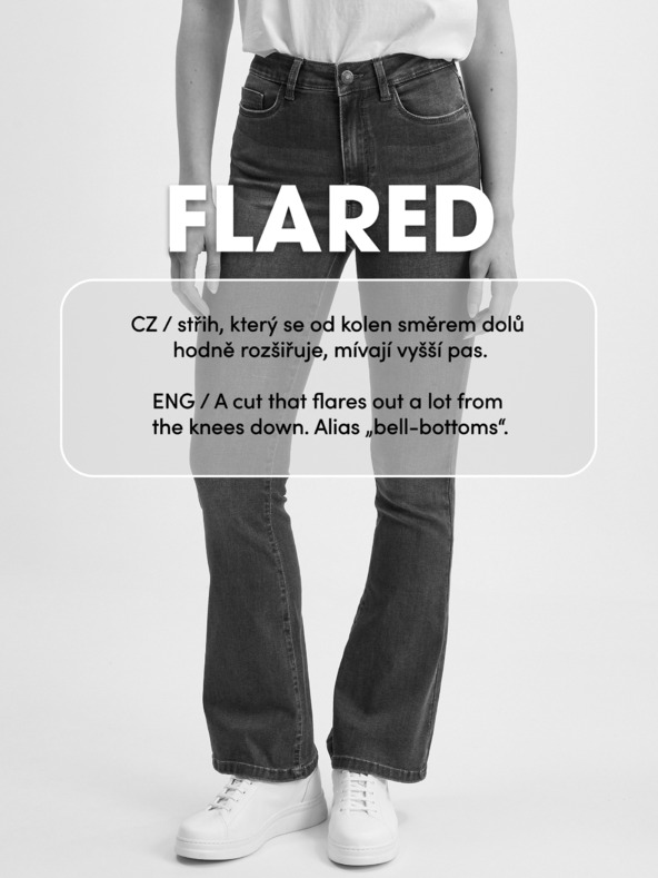 Wrangler Růžovo-šedé dámské pruhované flared fit džíny Wrangler Heritage