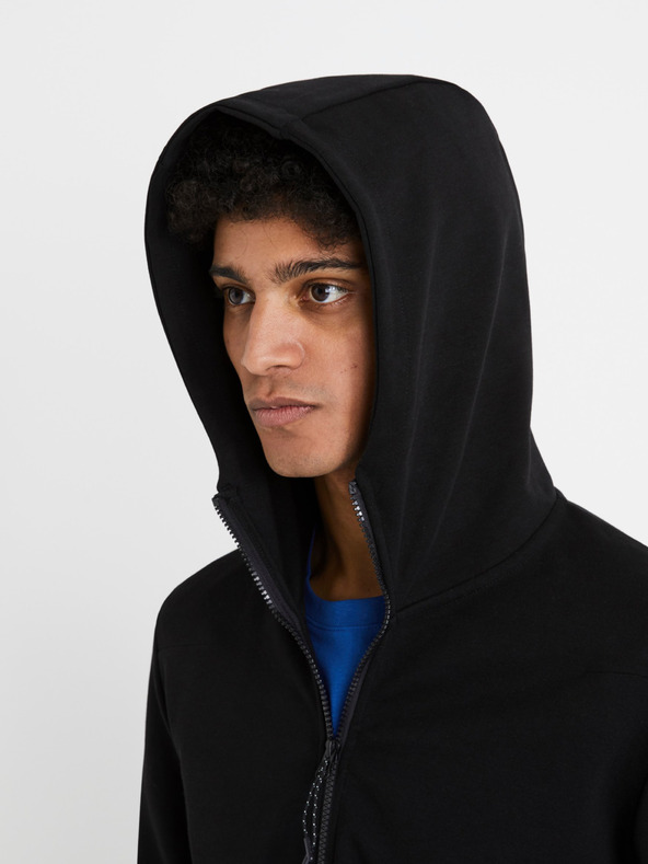 Celio Černá pánská bunda na zip s kapucí Celio Denewyoke