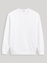 Celio Bílá pánská bavlněná basic mikina Celio Debiais
