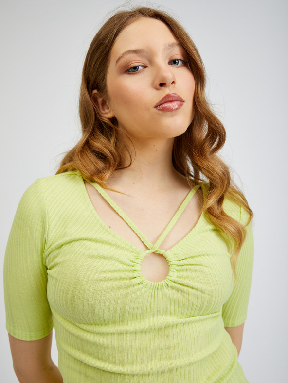 Orsay Světle zelené dámské tričko ORSAY