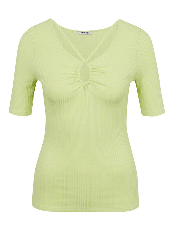 Orsay Světle zelené dámské tričko ORSAY
