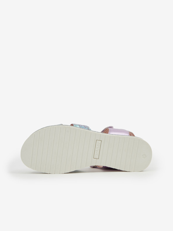 Richter Zeleno-fialové holčičí metalické sandály Richter