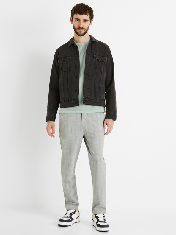 Celio Černá pánská džínová bunda Celio Dudens