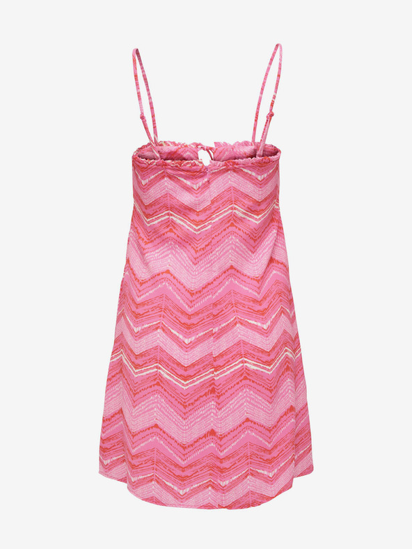 ONLY Růžové dámské vzorované šaty ONLY Nova