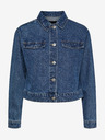 Pieces Modrá dámská džínová bunda Pieces Tessie