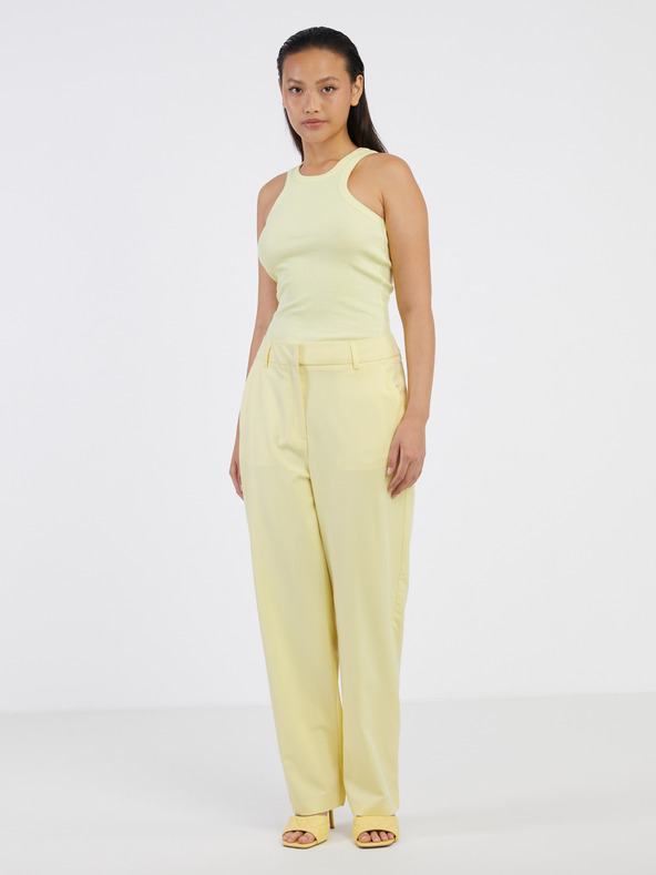 Noisy May Světle žluté dámské basic tílko Noisy May