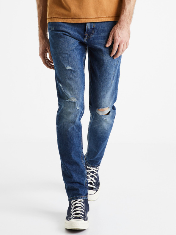 Celio Modré pánské slim fit džíny Celio Dostroy2