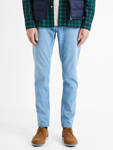 Celio Světle modré pánské slim fit džíny Celio C25 Dosoft25