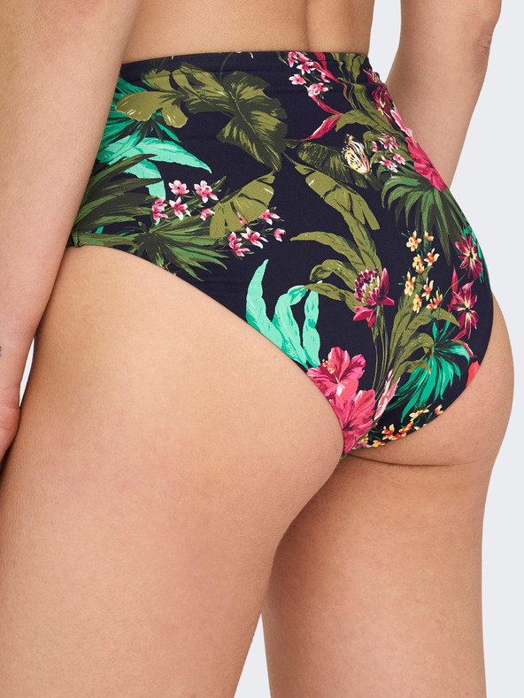 ONLY Zeleno-modý dámský květovaný spodní díl plavek ONLY Juliette