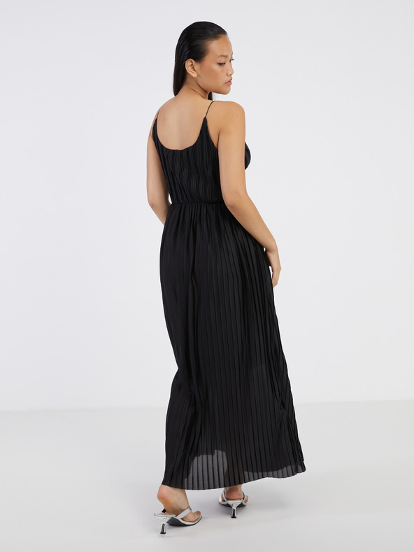 ONLY Černé dámské plisované maxišaty ONLY Elema