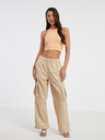 ONLY Oranžové dámské crop top tílko ONLY Belia