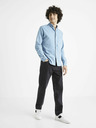 Celio Světle modrá pánská džínová košile Celio Cadeni
