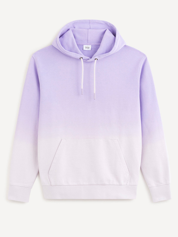 Celio Světle fialová pánská mikina Celio Dearc