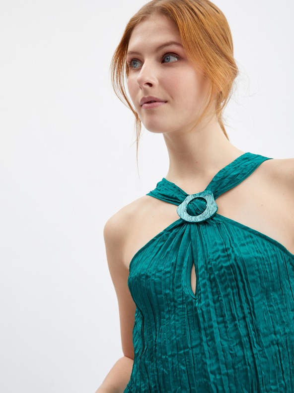 Orsay Tmavě zelená dámská halenka ORSAY