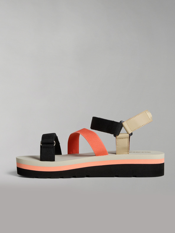 Napapijri Černo-oranžové dámské sandály NAPAPIJRI