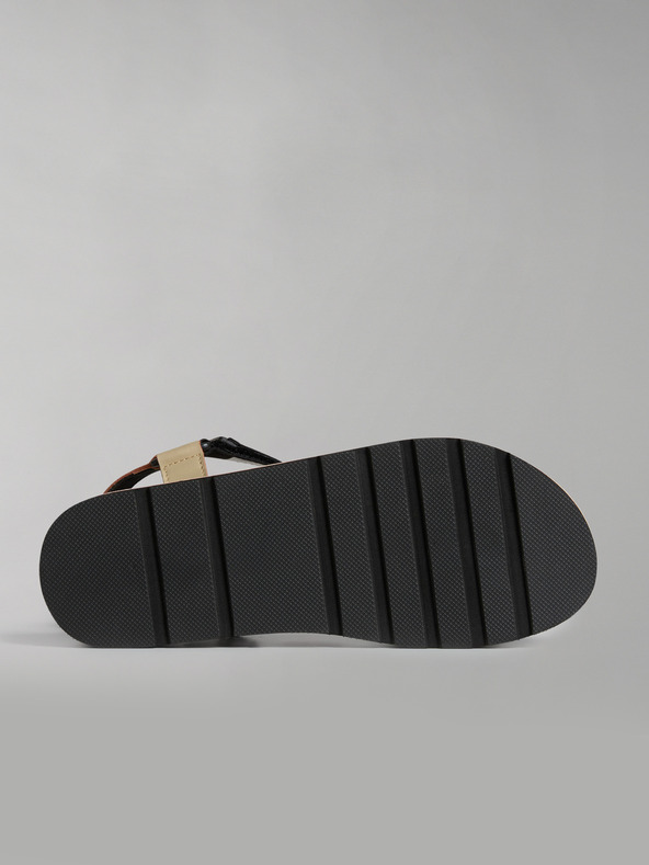 Napapijri Černo-oranžové dámské sandály NAPAPIJRI