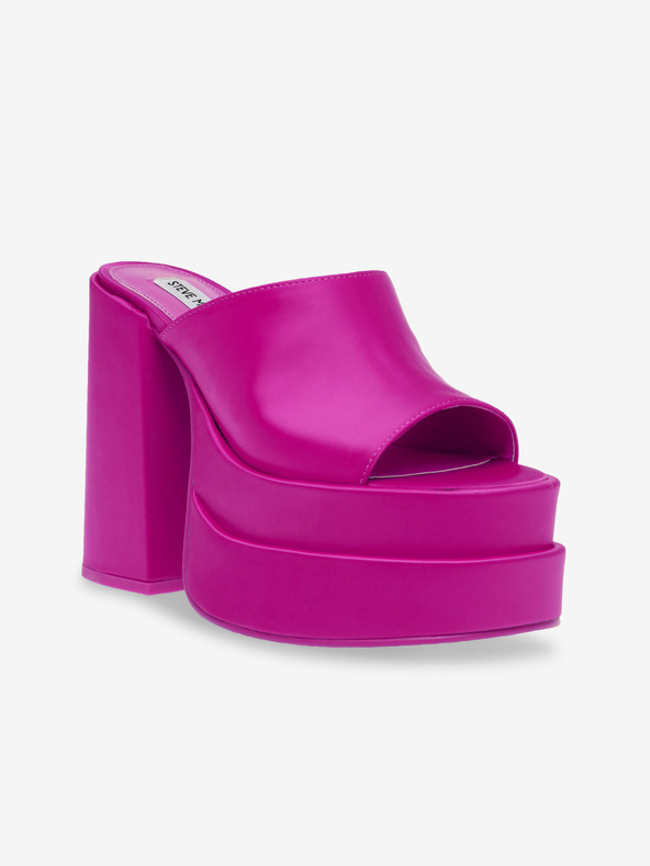 Steve Madden Tmavě fialové dámské sandály na podpatku Steve Madden