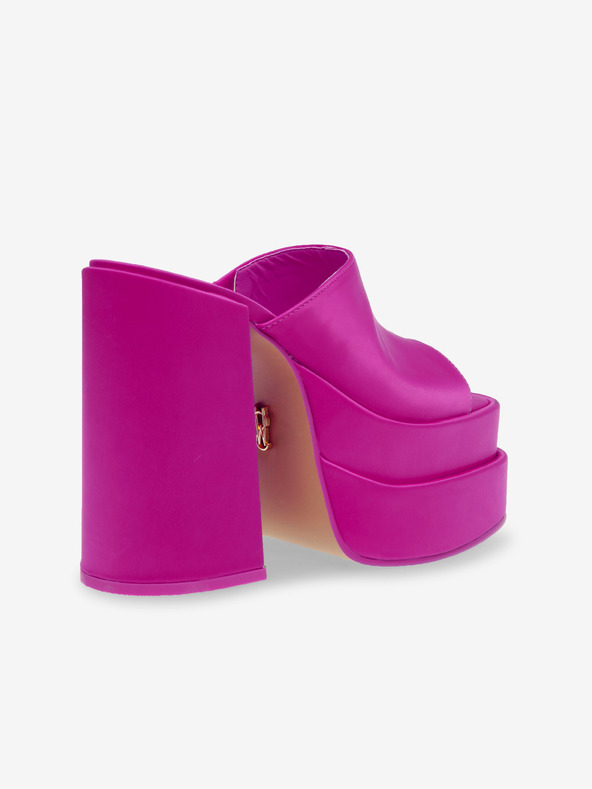 Steve Madden Tmavě fialové dámské sandály na podpatku Steve Madden