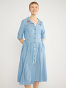 Blutsgeschwister Světle modré dámské košilové šaty Blutsgeschwister