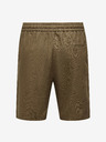 ONLY & SONS Hnědé pánské kraťasy s příměsí lnu ONLY & SONS Linus