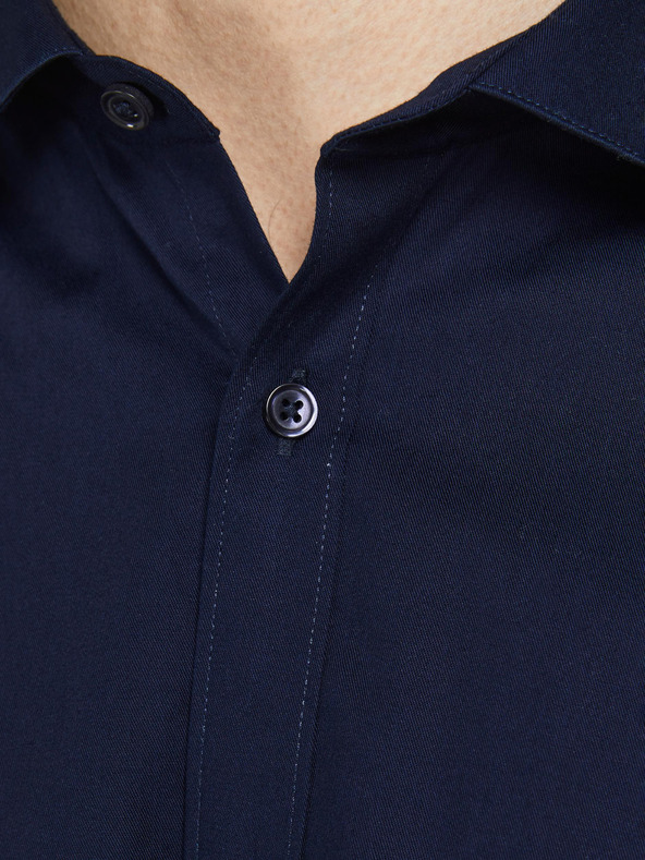 Jack & Jones Tmavě modrá pánská košile Jack & Jones Lacardiff