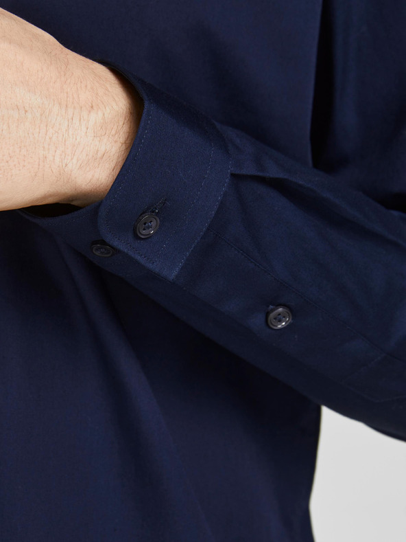 Jack & Jones Tmavě modrá pánská košile Jack & Jones Lacardiff