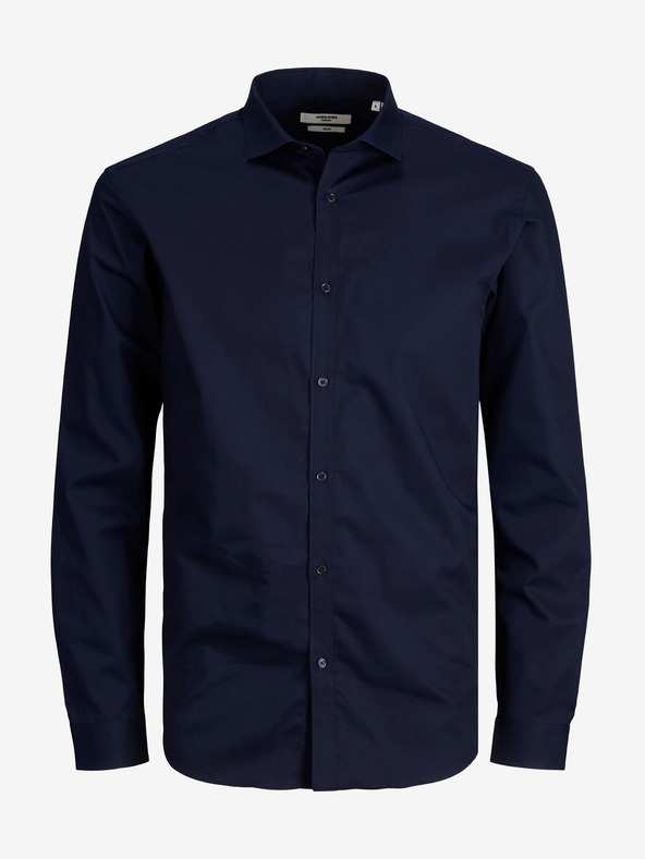 Jack & Jones Tmavě modrá pánská košile Jack & Jones Lacardiff