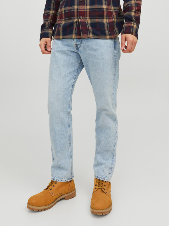 Jack & Jones Světle modré pánské straight fit džíny Jack & Jones Chris