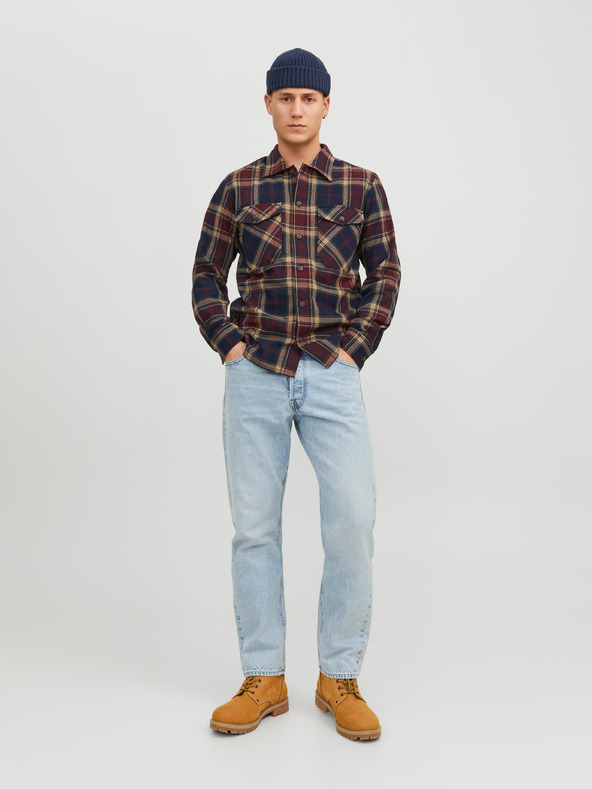 Jack & Jones Světle modré pánské straight fit džíny Jack & Jones Chris