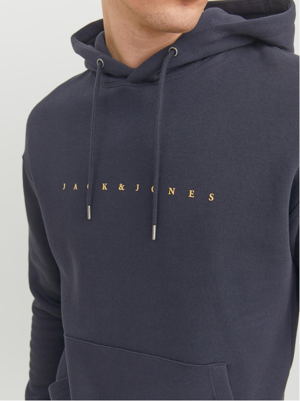 Jack & Jones Tmavě modrá pánská mikina s kapucí Jack & Jones Star